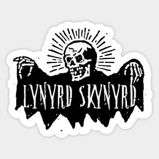 lynyrd bat bone Sticker